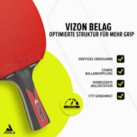 Stolnotenisová raketa JOOLA Carbon Control pre pokročilých – set Carbon Speed so 40+ mm prémiovými loptičkami a obalom 4