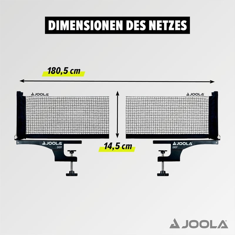JOOLA Easy Indoor Ping-Pong Hálórendszer 183cm Állítható Feszültség Fekete - 152cm, Single