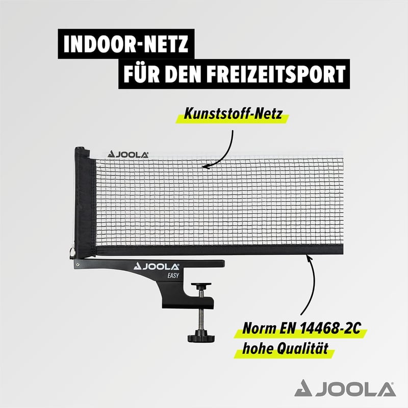 JOOLA Easy Indoor Ping-Pong Hálórendszer 183cm Állítható Feszültség Fekete - 152cm, Single