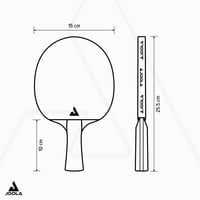Stolnotenisový set JOOLA Family – 4 rakety, loptičky a prenosná taška 6