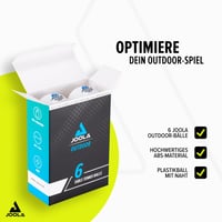 Minge de tenis de masă pentru exterior JOOLA 40+ mm - Rezistentă la intemperii, Minge de ping-pong pentru exterior, Albă, Pachet de 6 bucăți 2