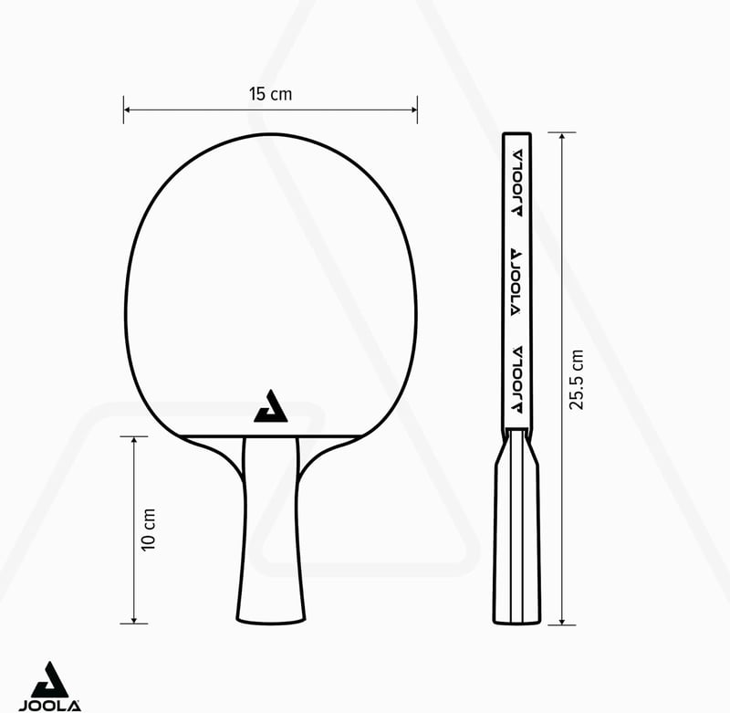 JOOLA Rosskopf 2 Pingpong Szett 2 Ütő + 3 Labda 40mm Piros/Fekete - Single
