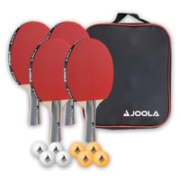 JOOLA Team School Stolnotenisový set – Raketa, loptičky a obal, viacfarebný, unisex set pre dospelých 1