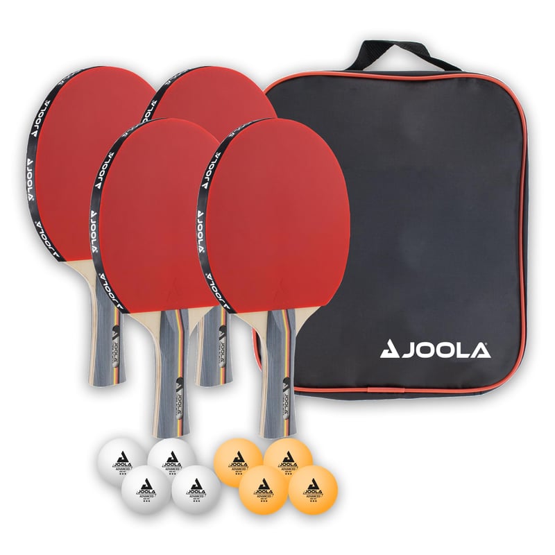 JOOLA Team School Stolnotenisový set – Raketa, loptičky a obal, viacfarebný, unisex set pre dospelých