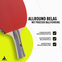 JOOLA Team School Stolnotenisový set – Raketa, loptičky a obal, viacfarebný, unisex set pre dospelých 4