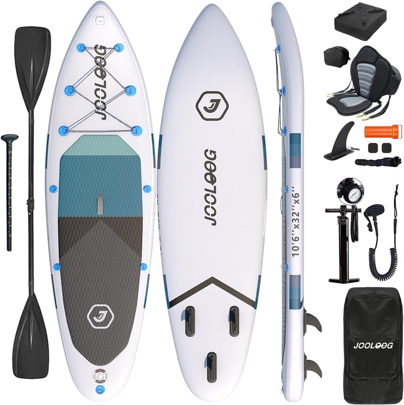 JOOLOOG 320x81x15cm Felfújható Paddleboard Ülőhellyel