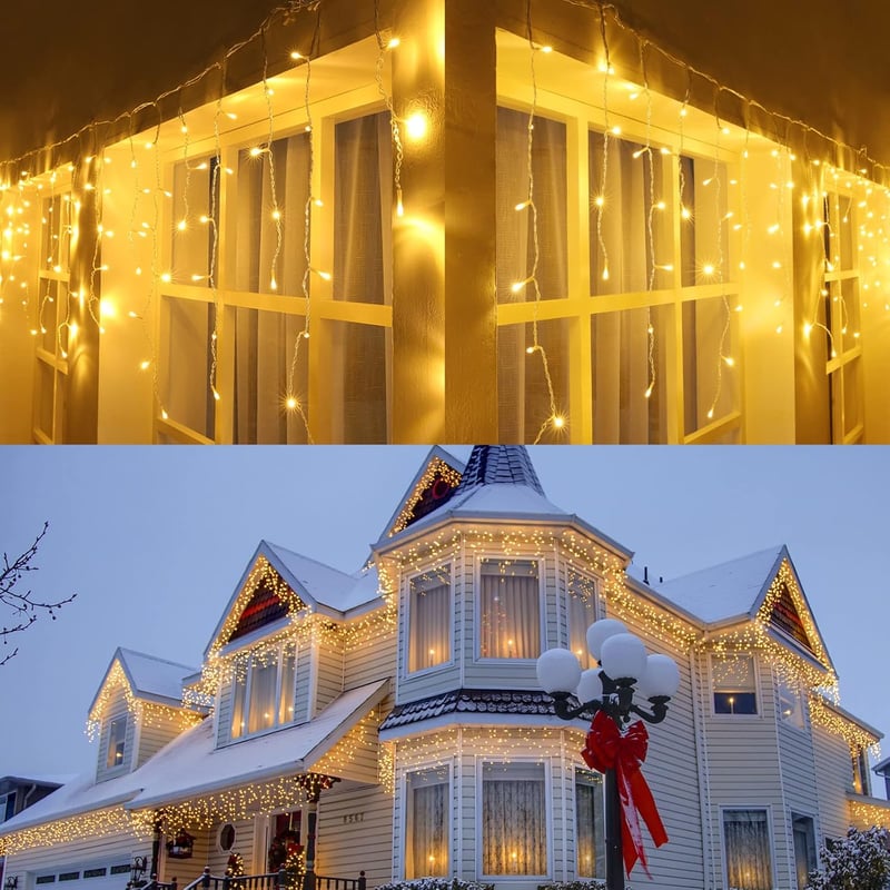 Joomer 300/400 LED Jégcsap Fényfüzér Karácsonyi Dekoráció