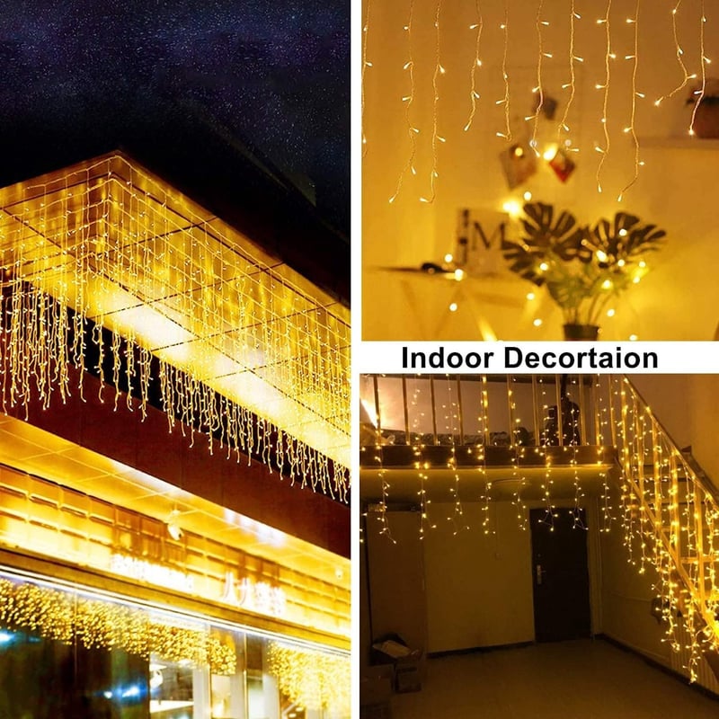 Joomer 300/400 LED Jégcsap Fényfüzér Karácsonyi Dekoráció