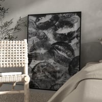 JORCEDI set od 3 postera, leopard uzorak i moderne zidne slike, motiv usana koje se ljube, moderno uređenje doma za dnevni boravak i spavaću sobu, 50x70 cm 5