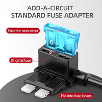 JOREST 4 darabos autó biztosítékadapter 12V, 18 biztosítékkal, autó/lakóautó/teherautó/motor 2
