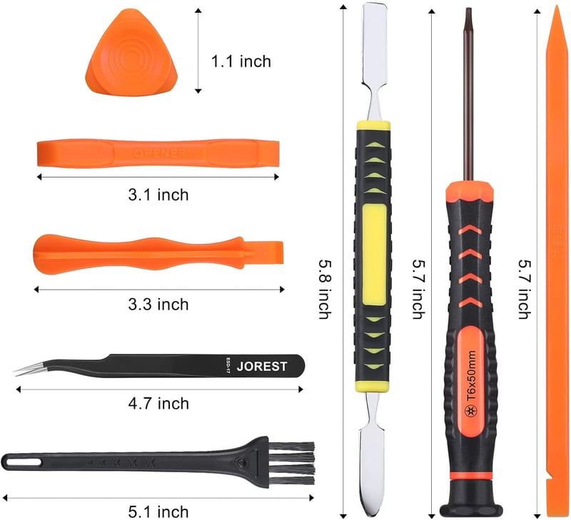 JOREST PS4 PS5 Xbox konzol és kontroller javítókészlet csavarhúzó és szerszámokkal - Star screwdriver