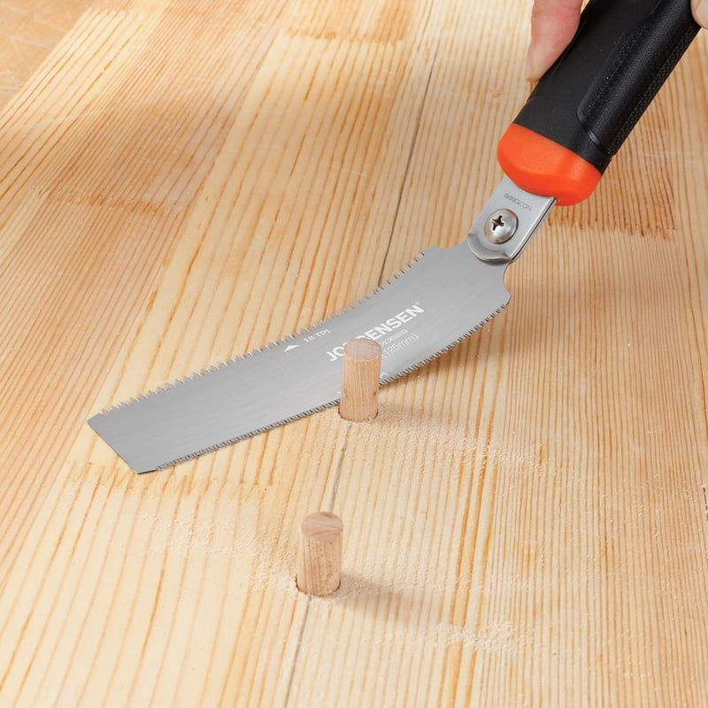 Jorgensen 125mm Japán Fűrész SK5 Pengével, Kétoldalas Húzófűrész Famunkához