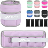 JORICY 5 kg-os állítható testsúly mandzsetta lábra és kézre, lila, 1 pár, bokarész és csuklórész edzéshez, futáshoz 1