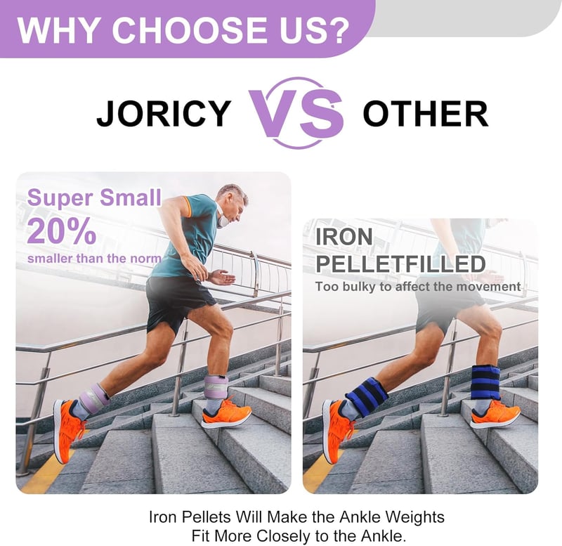 JORICY Bokasúly Lábsúly 1-10 kg Páros Láb és Kar Edzéshez Uniszex