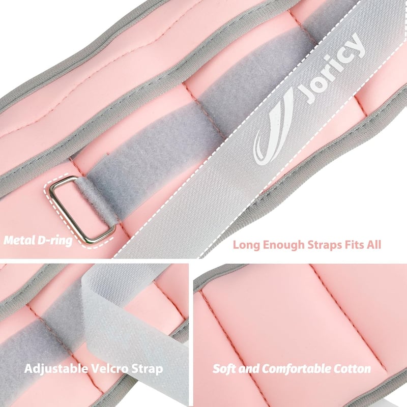 JORICY Állítható Súlyzott Csuklósúly és Lábsúly Edzéshez 1-10 kg Pár