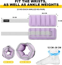 JORICY Állítható Súlyzott Mandzsetták 1-5 kg Lábra és Karra 4