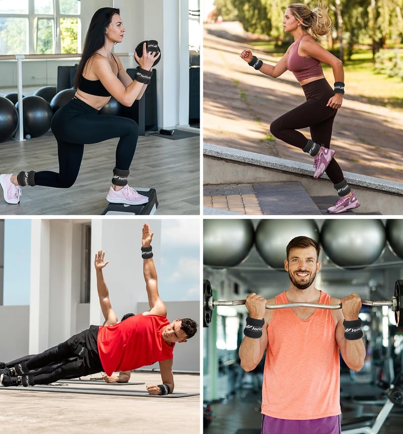 JORICY Bokasúly Lábsúly 0.5 x 2 (1LB Pair) Pár Csuklósúly Edzés Férfi Női