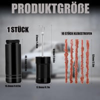Jormftte Tubeless Kerékpárgumi Javítókészlet - 10 Folttal, Alumínium Szerszámmal MTB, Országúti és E-bike Defektjavításhoz, Kompakt Kivitel 2