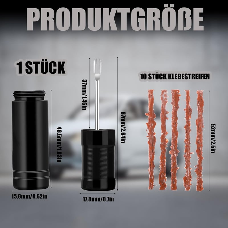 Jormftte Tubeless Kerékpárgumi Javítókészlet - 10 Folttal, Alumínium Szerszámmal MTB, Országúti és E-bike Defektjavításhoz, Kompakt Kivitel