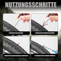 Jormftte Tubeless Kerékpárgumi Javítókészlet - 10 Folttal, Alumínium Szerszámmal MTB, Országúti és E-bike Defektjavításhoz, Kompakt Kivitel 4