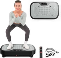 JOROTO JV30 Vibrációs Tréning Platform Otthoni Edzéshez 9 Rezgés Mód 99 Intenzitás Szint Ellenállás Gumikötél Távirányító 150kg - Black 8