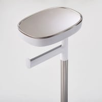 Joseph Joseph EasyStore Álló WC-papírtartó - 4 tekercs, telefontartóval és tárolórekesszel, rozsdamentes acél, fehér/ezüst 4
