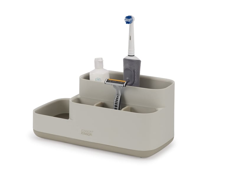 Organizator baie Joseph Joseph EasyStore pentru accesorii, finisaj mat, bej