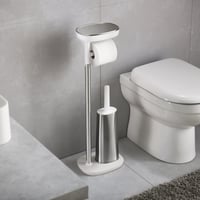 Joseph Joseph EasyStore Plus samostojeći držač toaletnog papira i WC četka od nehrđajućeg čelika, s policom za telefon 3