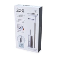 Joseph Joseph EasyStore Plus samostojeći držač toaletnog papira i WC četka od nehrđajućeg čelika, s policom za telefon 10