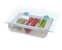 Joseph Joseph FridgeStore organizator za pohranu ispod police hladnjaka, prozirno/tirkizna, 7,8 x 31,3 x 25,5 cm 1