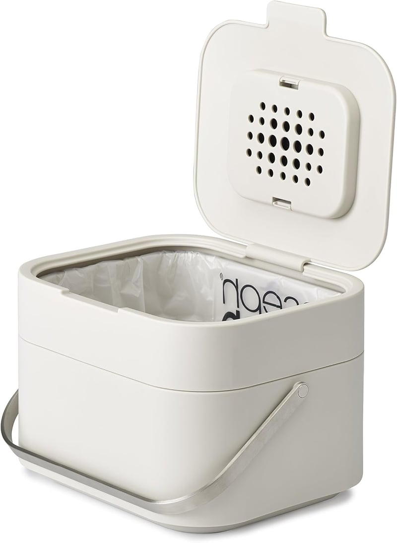 Joseph Joseph Intelligent Waste Stack 4 Komposztáló Edény Szagszűrővel 4L - Stone, Single