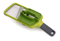 Joseph Joseph Multi-Grip kuhinjska mandolina, podesiva sjeckalica za povrće i rezalica za luk, 3 debljine rezanja, s preciznom drškom, zelena, 42 4
