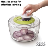Joseph Joseph Multi-prep 4-dielna súprava na prípravu šalátu – šalátovač, špiralizér, krájač a strúhadlo, kompaktné skladovanie, viacfarebná 4