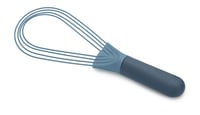 Šľahač Joseph Joseph Twist 2 v 1 – Plochý a balónový šľahač, silikónový, na nepriľnavý riad, modrý, 28x9 cm 1