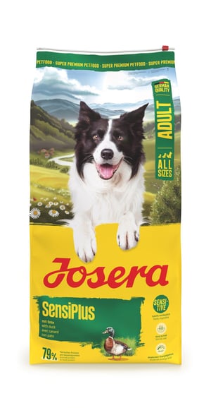 Josera SensiPlus suha hrana za pse s patkom i rižom, za odrasle pse osjetljivog probavnog sustava, bez glutena, 12,5 kg