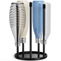 Prémiový keramický stojan na fľaše Josmimic pre fľaše SodaStream Crystal a Emil, s odkvapkávacou táckou, na 5 fliaš, čierny 1