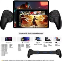 Joso D9 Wireless Gamepad iPhone iPad Android PC Switch PS4 Programozható Gomb Hall Joystick 4