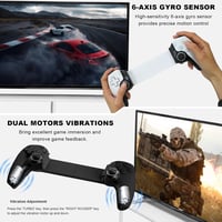 Joso D9 Wireless Gamepad iPhone iPad Android PC Switch PS4 Programozható Gomb Hall Joystick 6