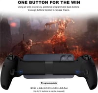 Joso D9 Wireless Gamepad iPhone iPad Android PC Switch PS4 Programozható Gomb Hall Joystick 3