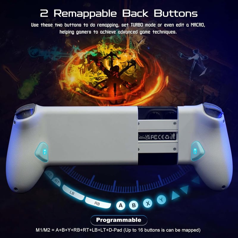 Joso USB-C Mobilgamepad iPhone 16/15 és Android - PS5/PS4/Xbox/PC vezérlő