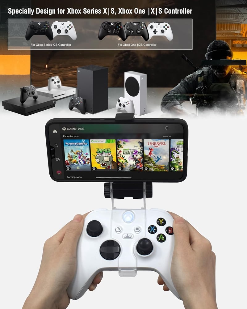 Joso Xbox Series X/S kontroller telefontartó klip Android iPhone-hoz