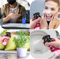 Jostift 60ml utazó spray palack szett 6db - újratölthető mini permetező karabinerrel 6
