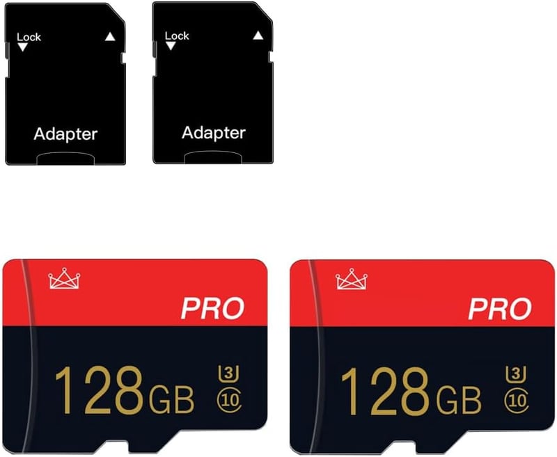 JOTANG microSD memóriakártya 128 GB Class 10 adapterrel - 2 db