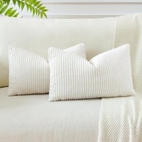 JOTOM Kordbársony Párnahuzat 30x50cm Bézs 2db Kanapéhoz 1