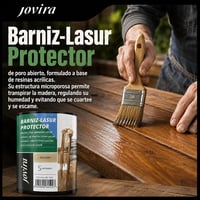JOVIRA PINTURAS Lazúra na drevo matná vodou riediteľná, lak a ochrana dreva 750 ml priehľadná F-14 na všetky druhy dreva, chráni, zdobí a skrášľuje 4