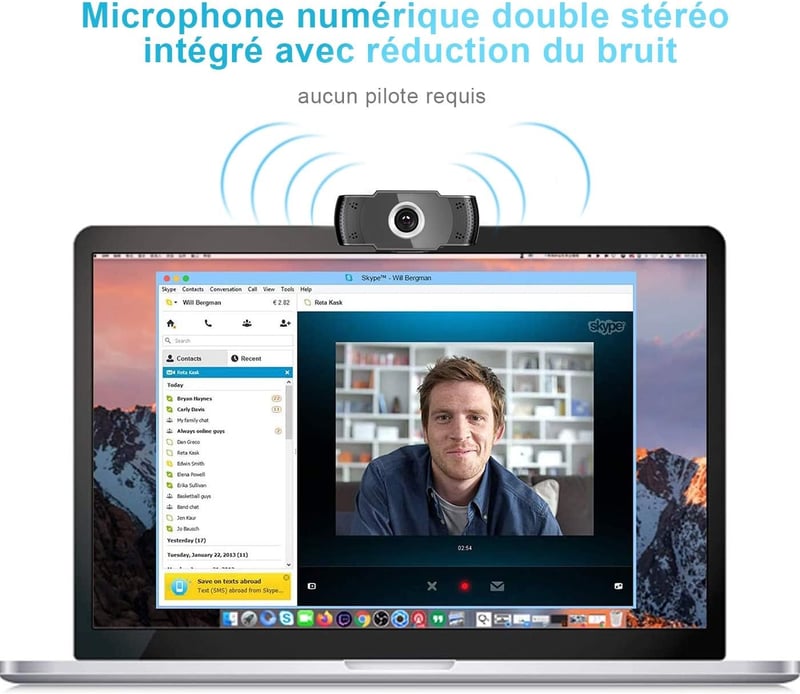 JOYACCESS 1080p Webkamera Beépített Mikrofonnal