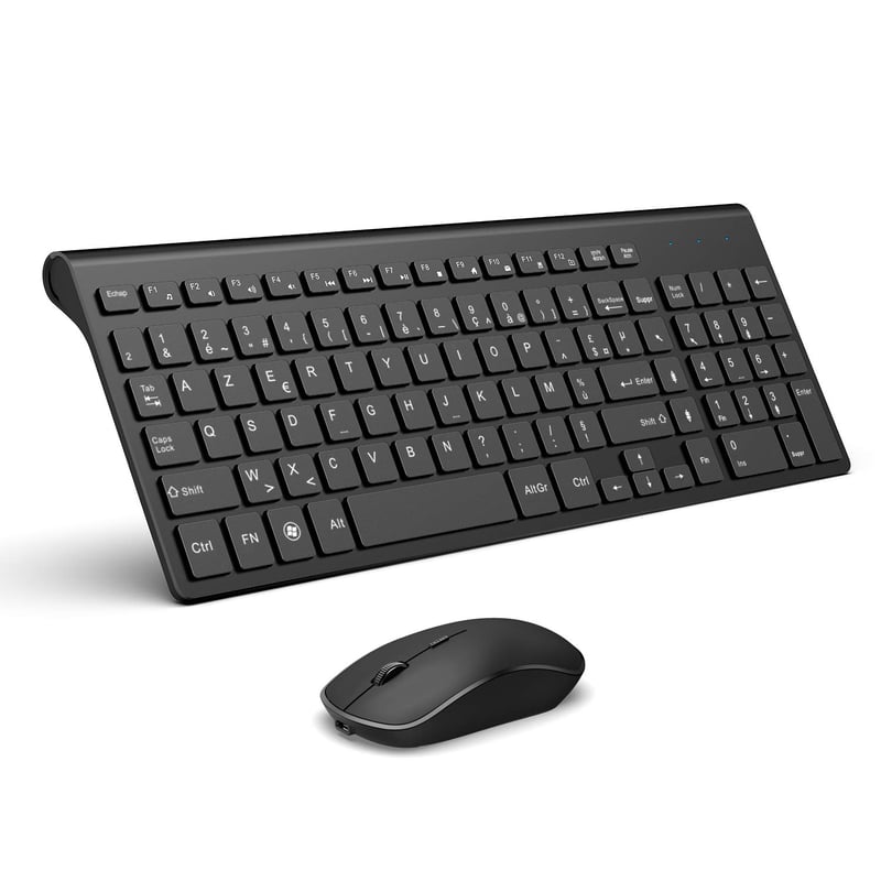 Joyaccess 2,4 GHz bezdrôtová súprava klávesnice a myši (AZERTY) - čierna