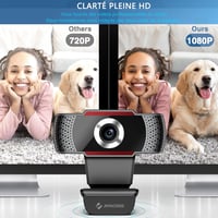 JOYACCESS Full HD 1080P Webkamera Mikrofon, 105° Látómező, Autofókusz 2