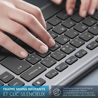 JOYACCESS Wireless Billentyűzet és Egér Szett 2400 DPI Ultravékony PC Notebook TV 5