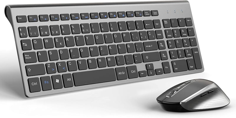 JOYACCESS Wireless billentyűzet és egér szett, ergonomikus, 2400DPI, PC laptop